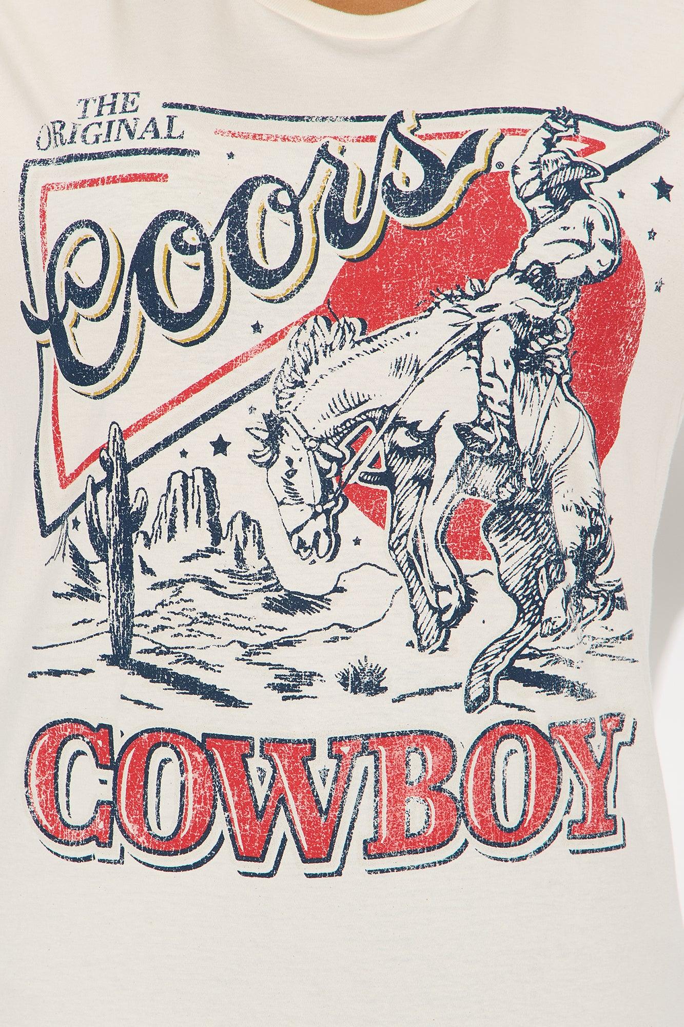 Coors Cowboy Desert Oversized Tee - Cream Product Image
