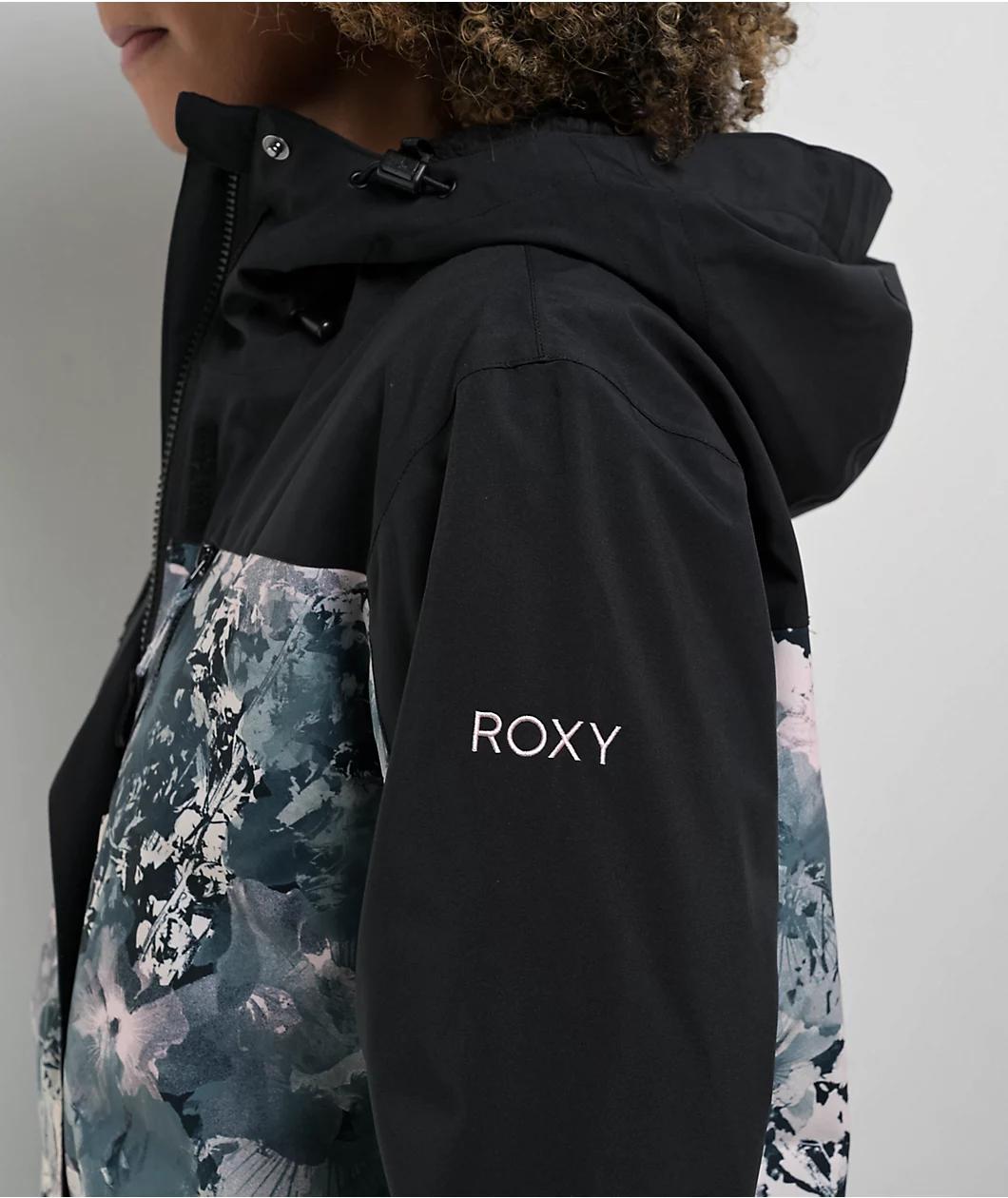 Roxy Jetty 3-In-1 Sea Pine Dreamy Picture 10K Snowboard Jacket Product Image