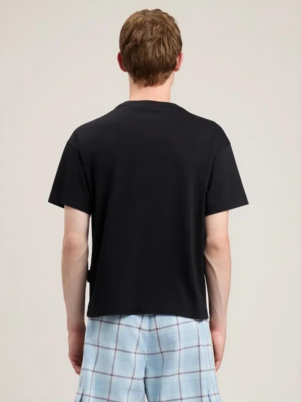 PALM ANGELS Logo Graphic Cotton T-shirt In Black Product Image