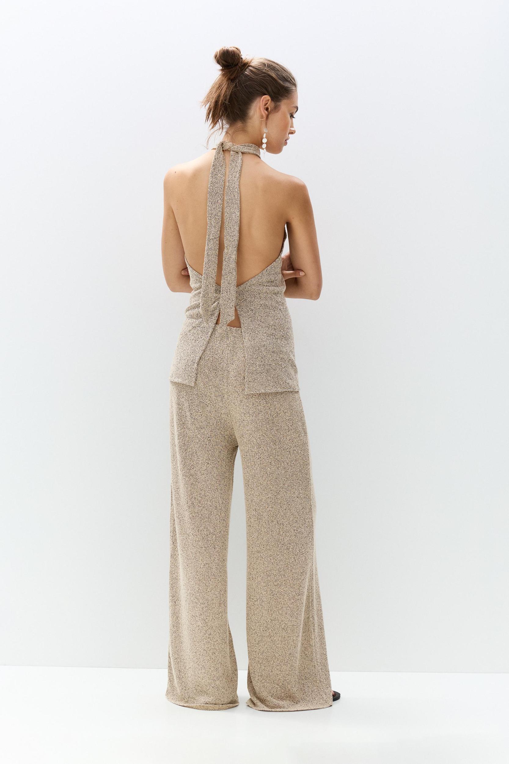 Straight fit knit pants Product Image