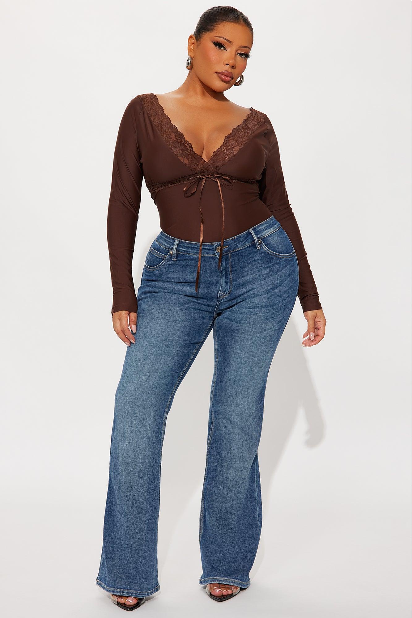 Bridget Long Sleeve Top - Chocolate Female Product Image
