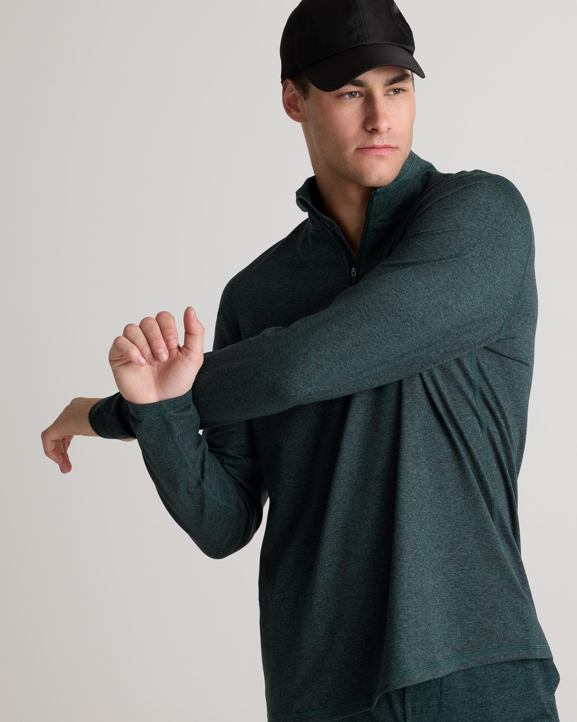 Quince | Men's Flowknit Performance Half-Zip Recycled Polyester Product Image