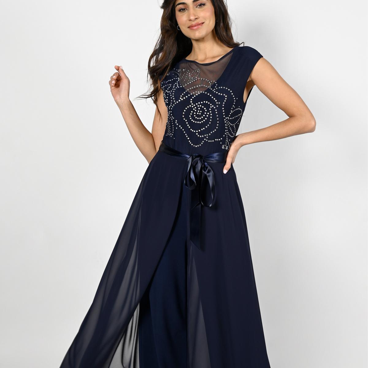 Rhinestone Detail Jumpsuit Product Image