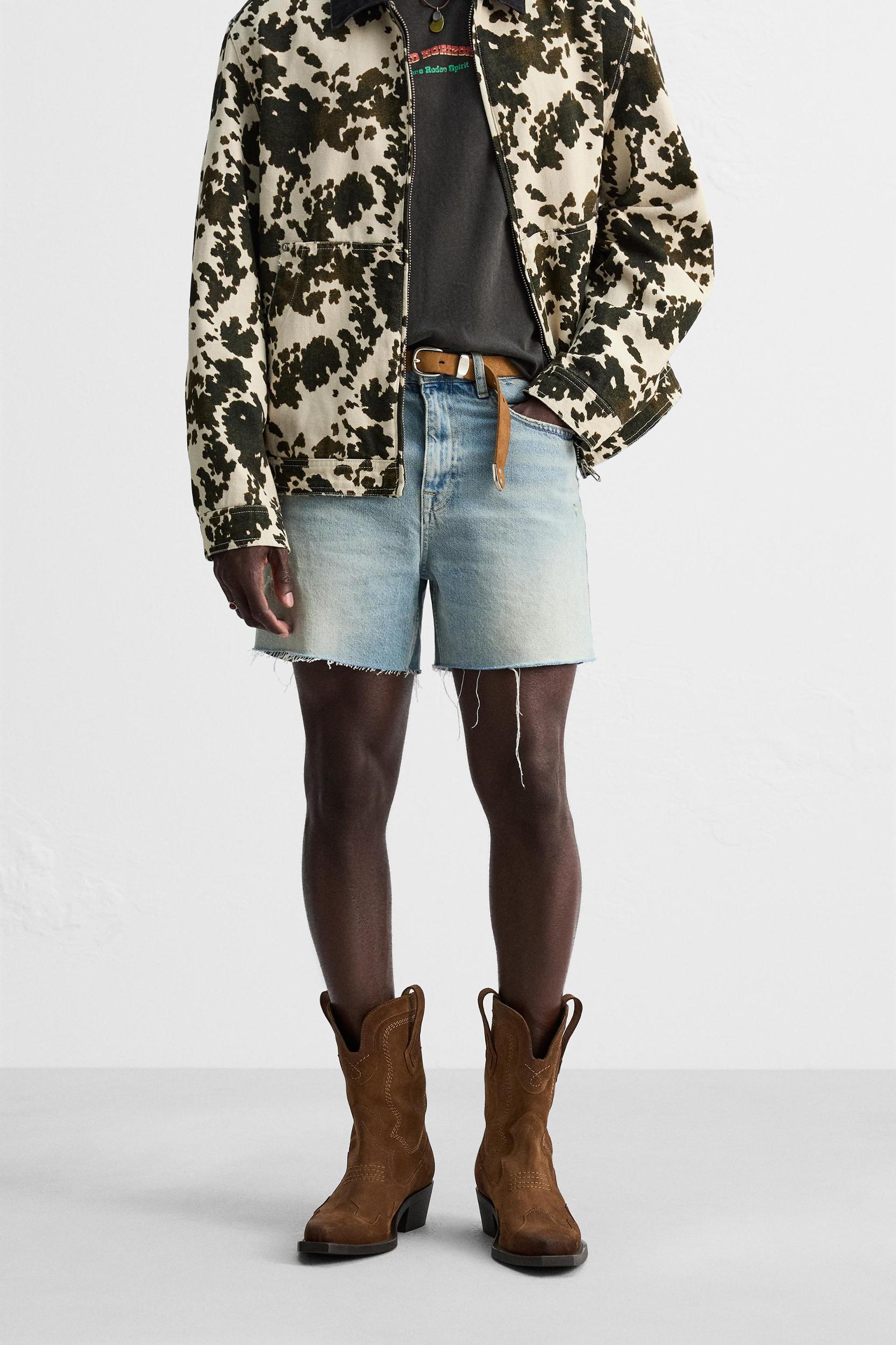 DENIM MINI SHORTS Product Image