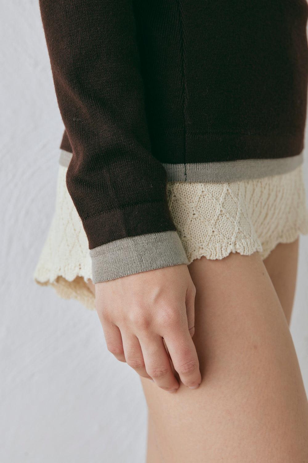 Bea Knit Skivvy Chocolate Product Image