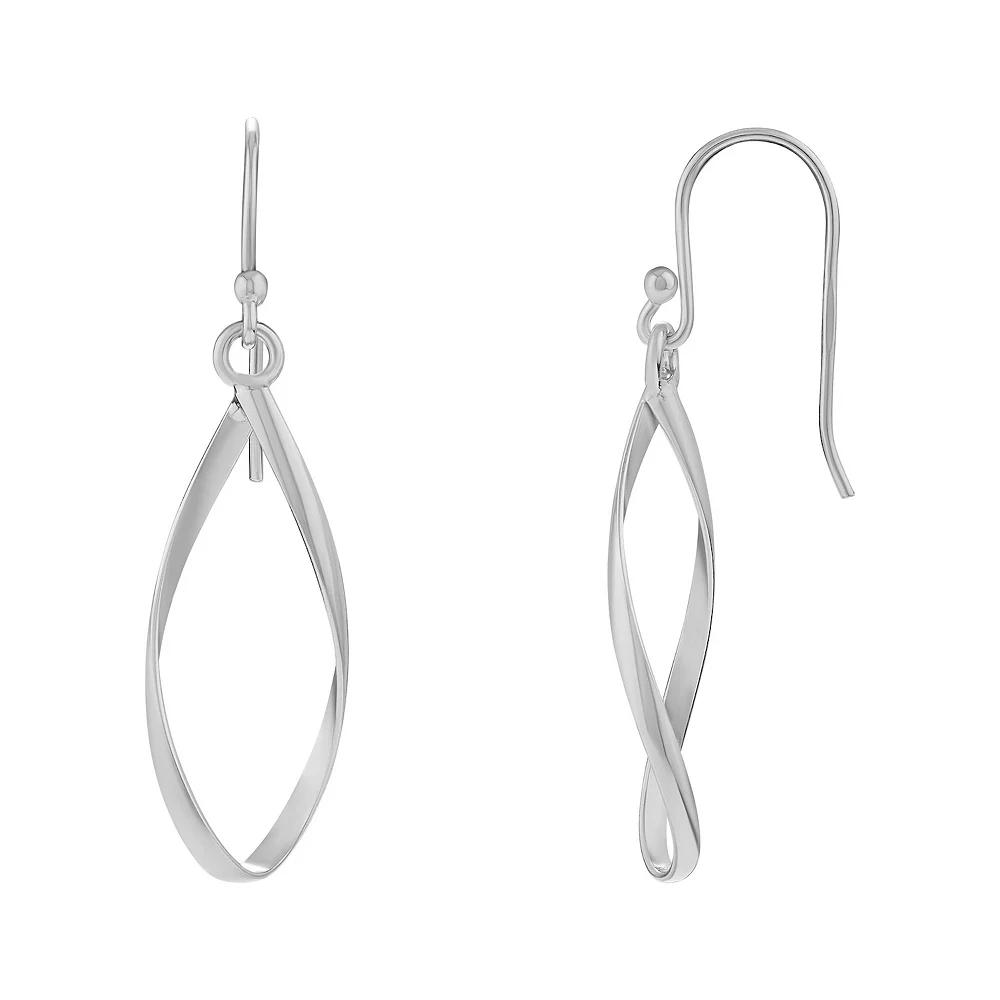 PRIMROSE Sterling Silver Twist Teardrop Earrings, Women's Product Image