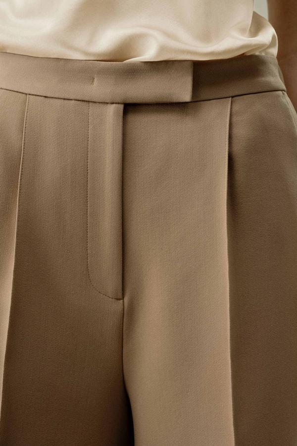 LILYSILK Womens Shorts - Black Wool-Silk Blend - Ultimate Luxury Laid-Back Fit Shorts 4 Product Image