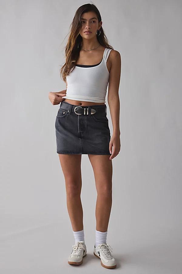 Levis Icon Denim Mini Skirt Womens at Urban Outfitters Product Image