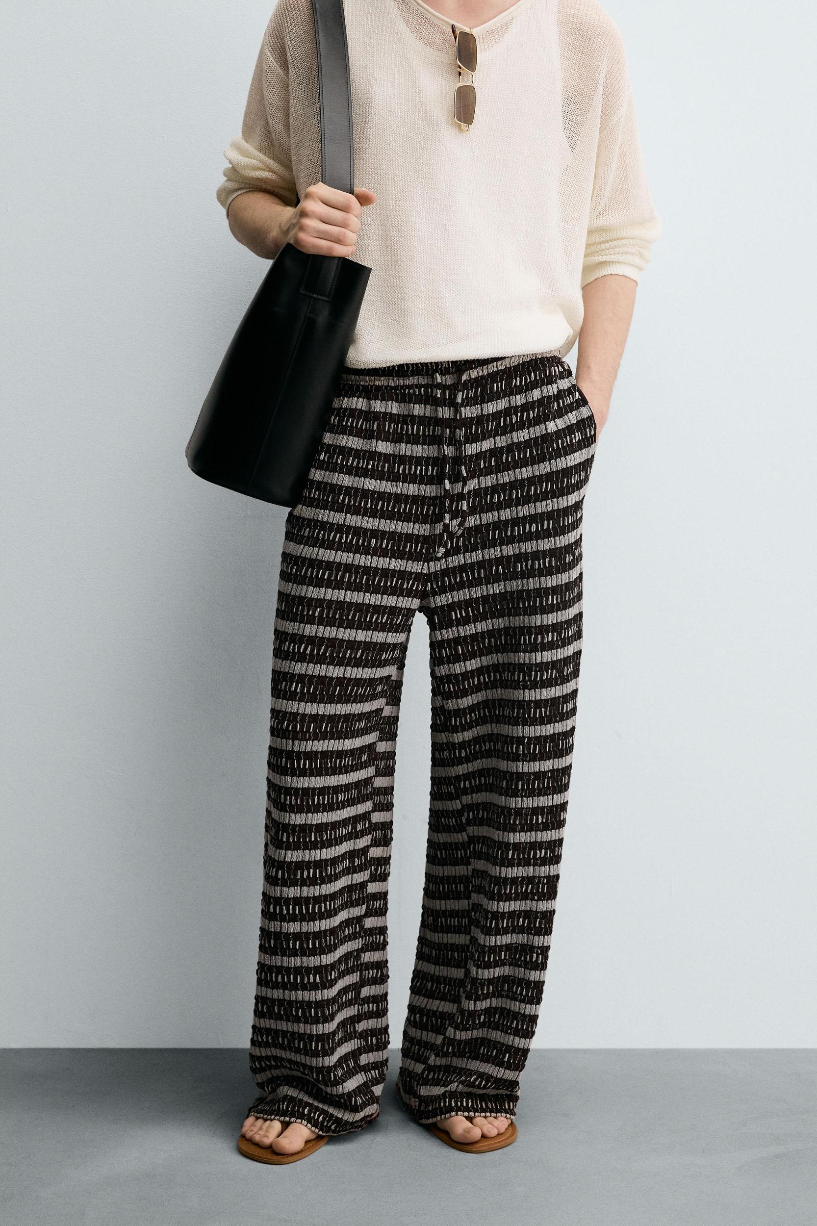 JACQUARD KNIT PANTS Product Image