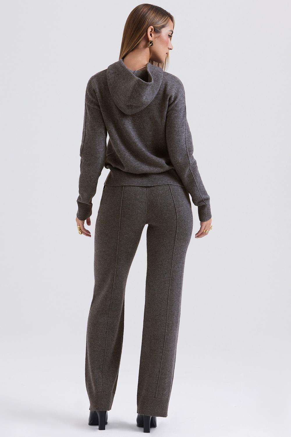 Jionni  charcoal cashmere blend hoodie - sale Product Image