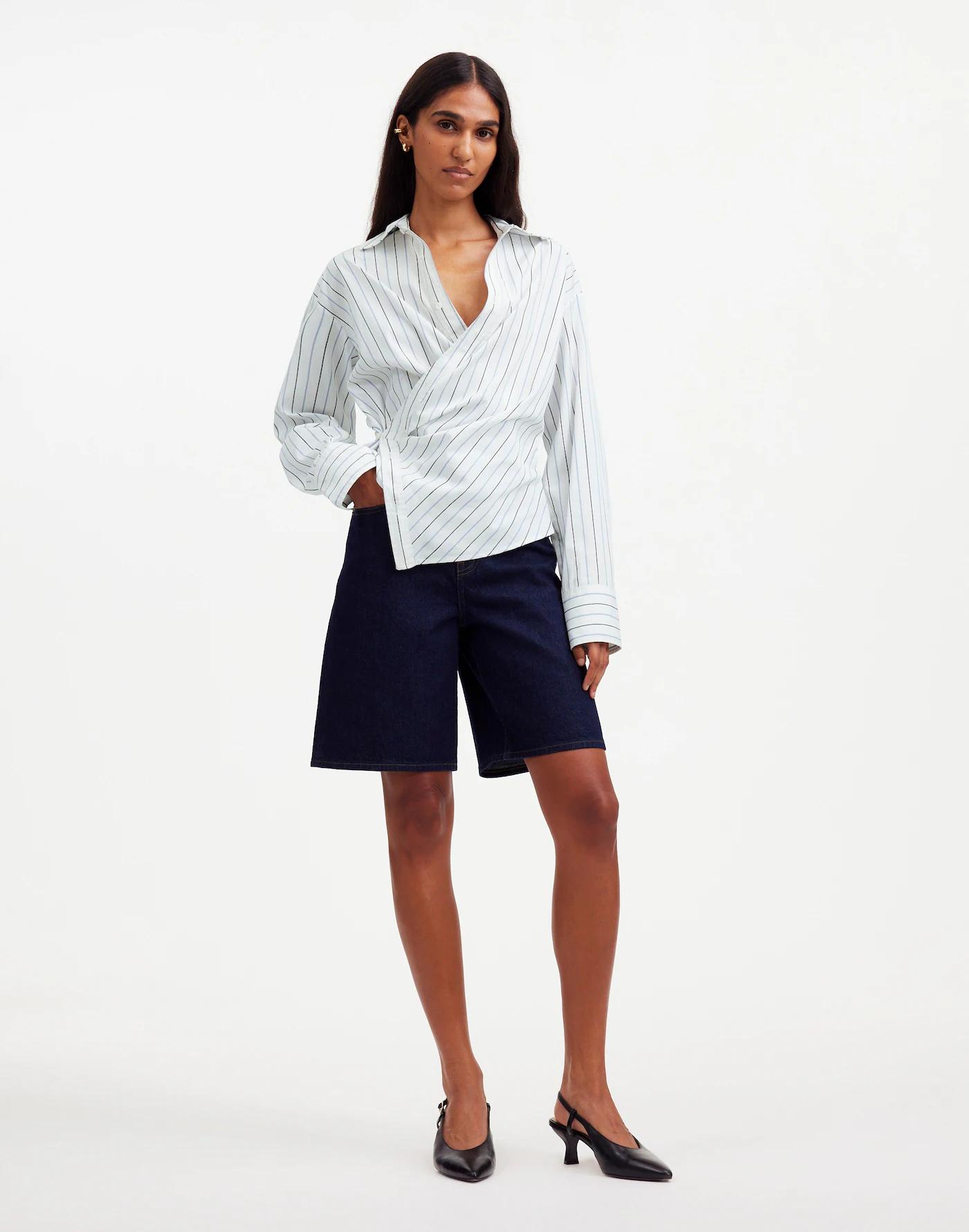 Asymmetric Button-Up Shirt Product Image