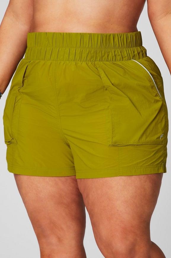 Ultra High-Waisted Piped Nylon Short Product Image
