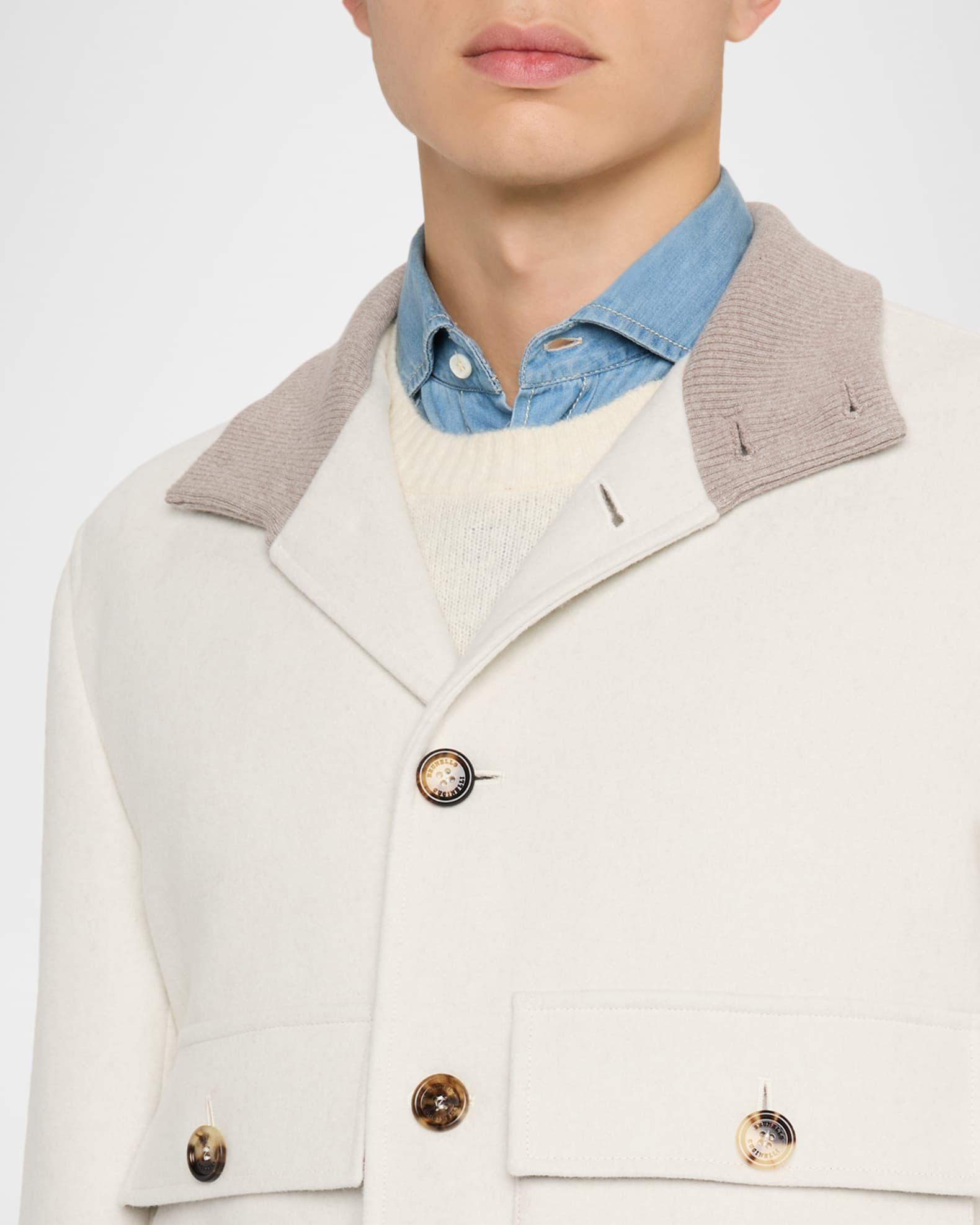 Men's Wool Button-Front Jacket Product Image
