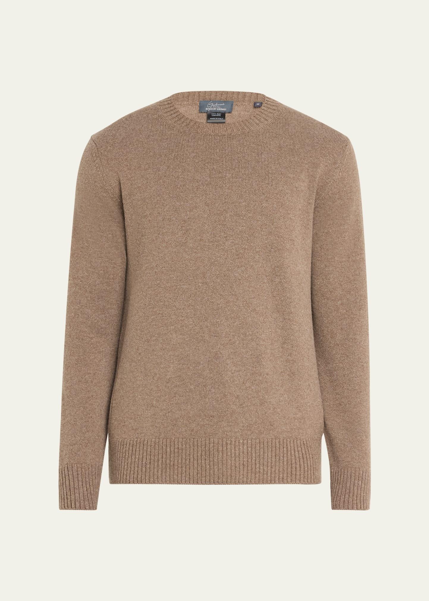 Mens Rib Baby Cashmere Pullover Product Image