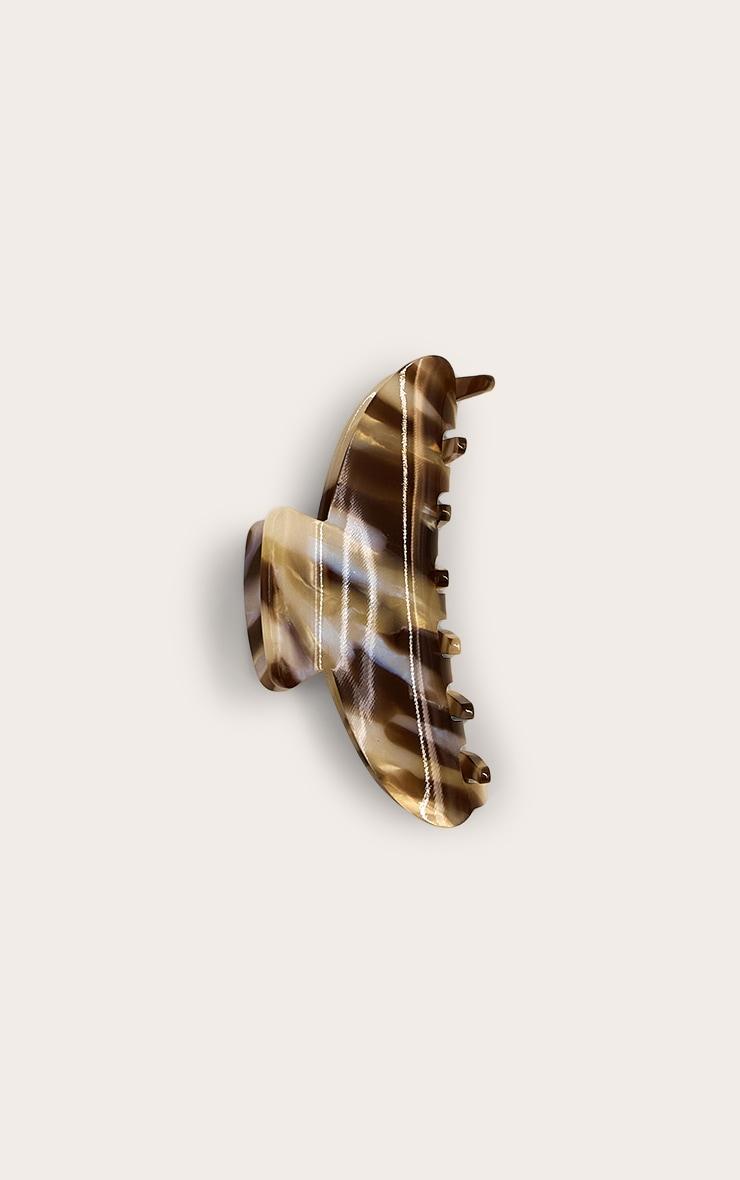 Pale Zebra Hair Claw Clip Product Image