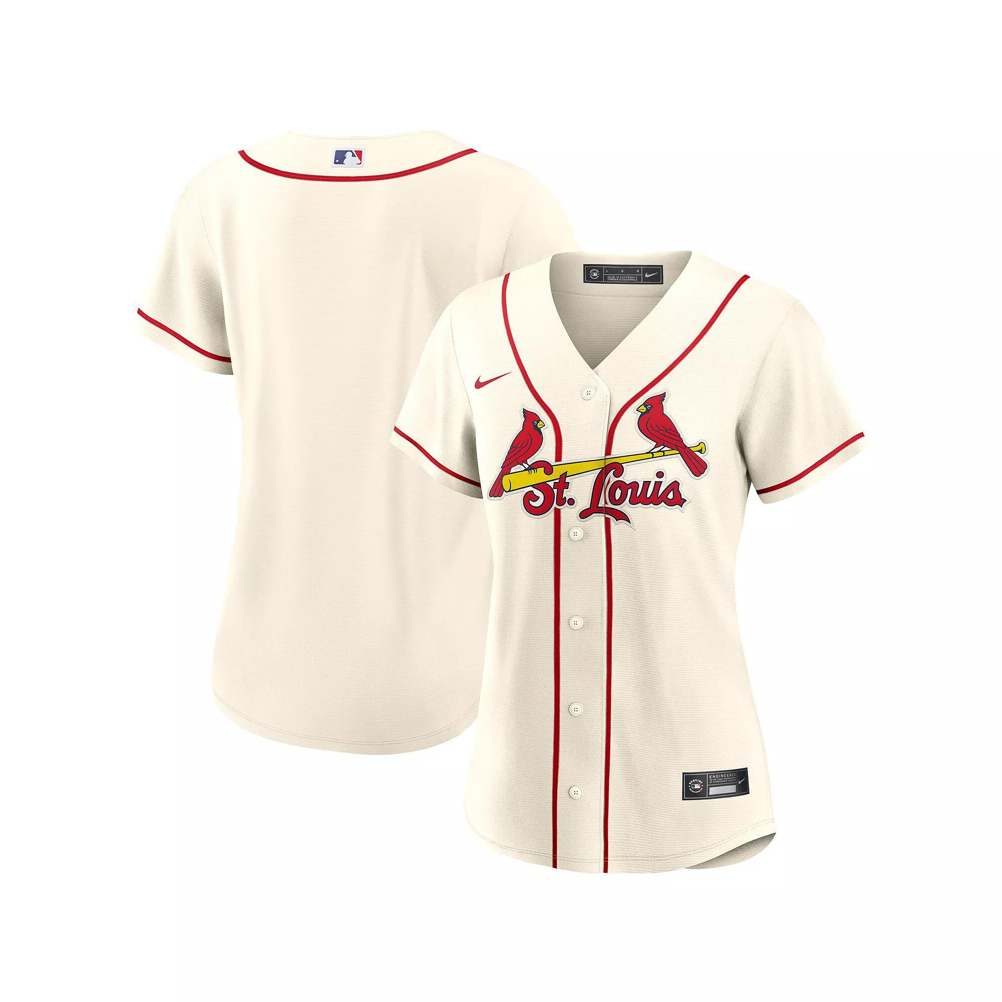 Women's Nike Cream St. Louis Cardinals Alternate Replica Team Jersey, Size: Large, Beige Product Image