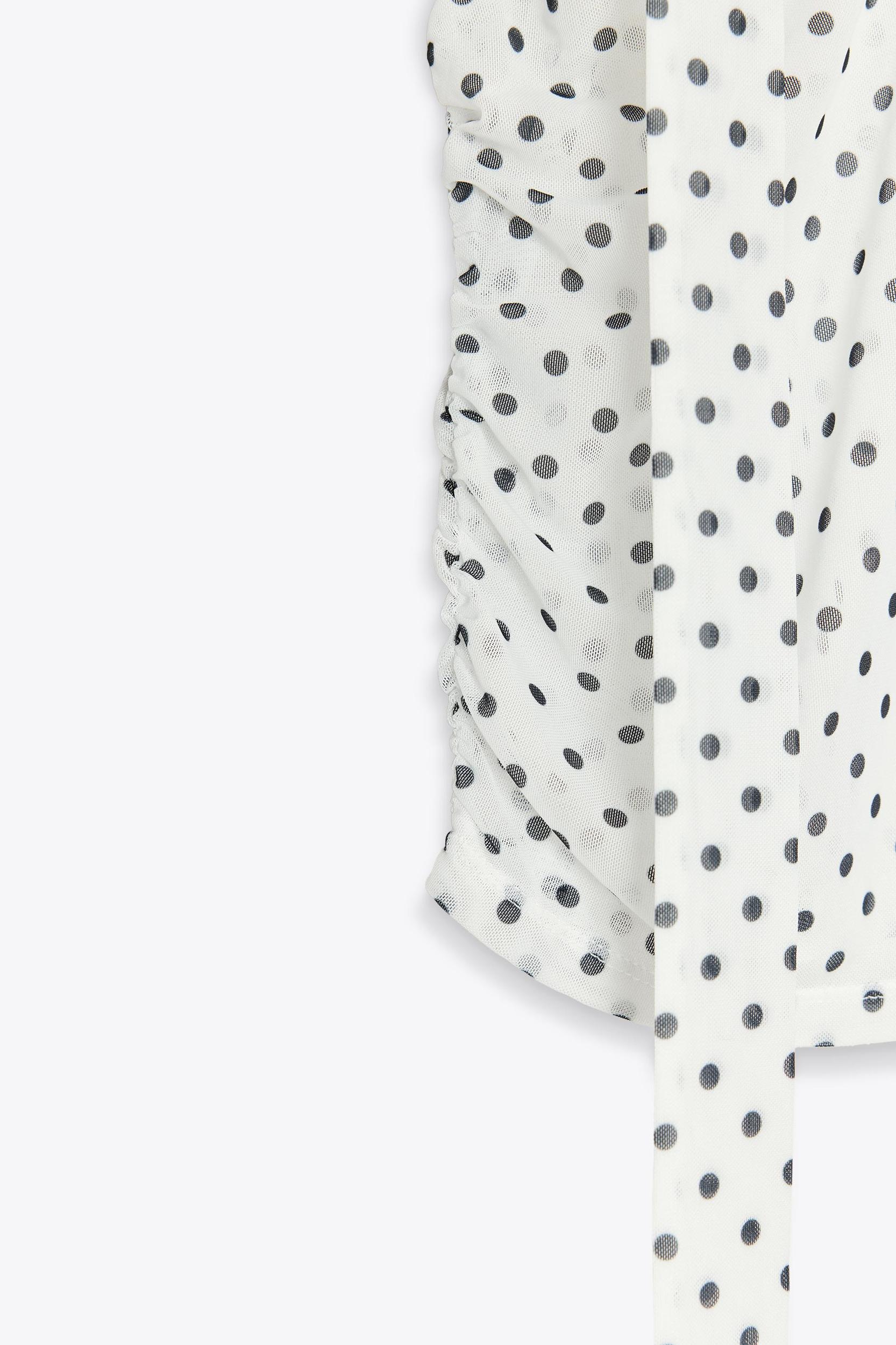 POLKA DOT SCARF TOP Product Image