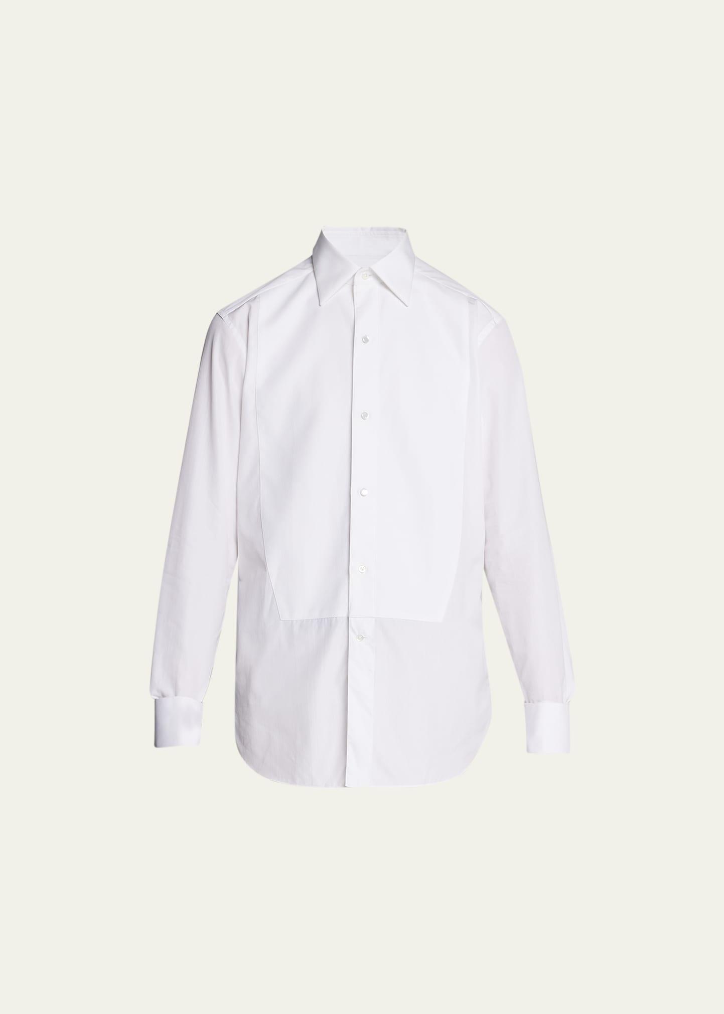 Mens Woven Pique Tuxedo Shirt Product Image