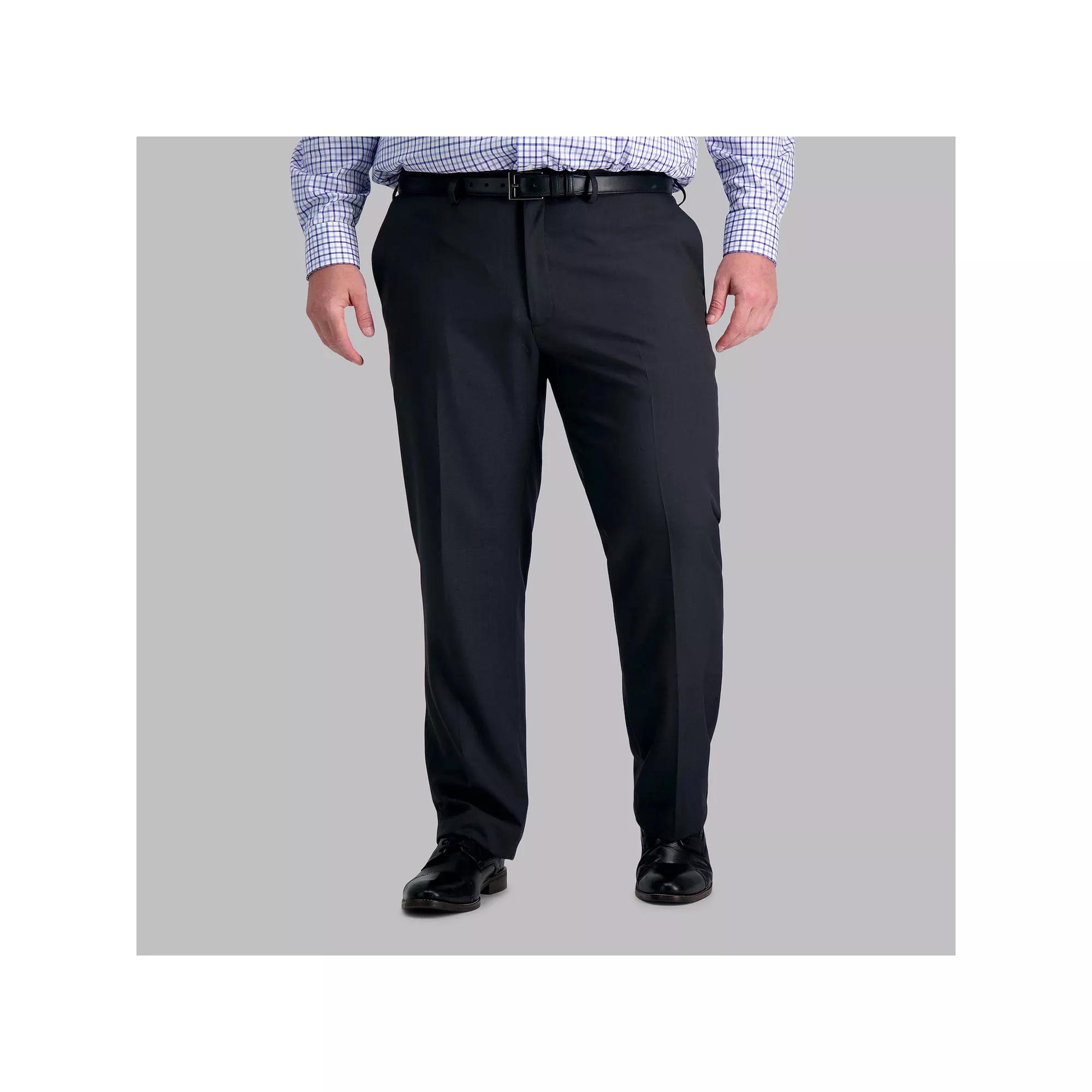 Big & Tall Haggar® Premium Comfort Straight-Fit Flat-Front Dress Pants, Men's,  Product Image