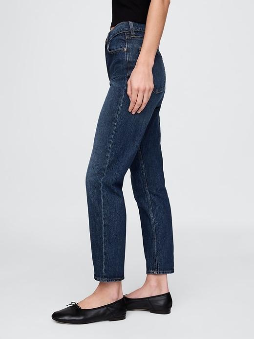 High Rise Cheeky Straight Jeans Product Image