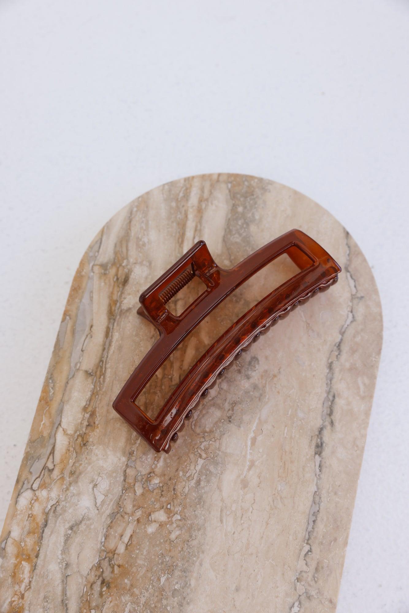 Updo Claw Clip Brown Product Image