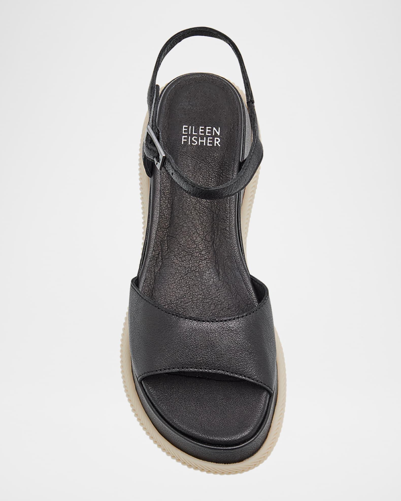 Ario Sporty Leather Wedge Sandals Product Image