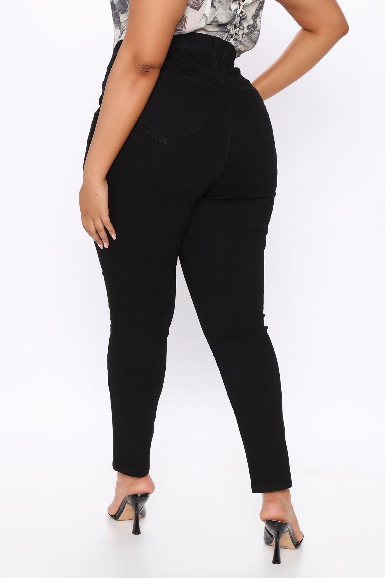 Statuesque Booty Lifting Jeans - Black Product Image