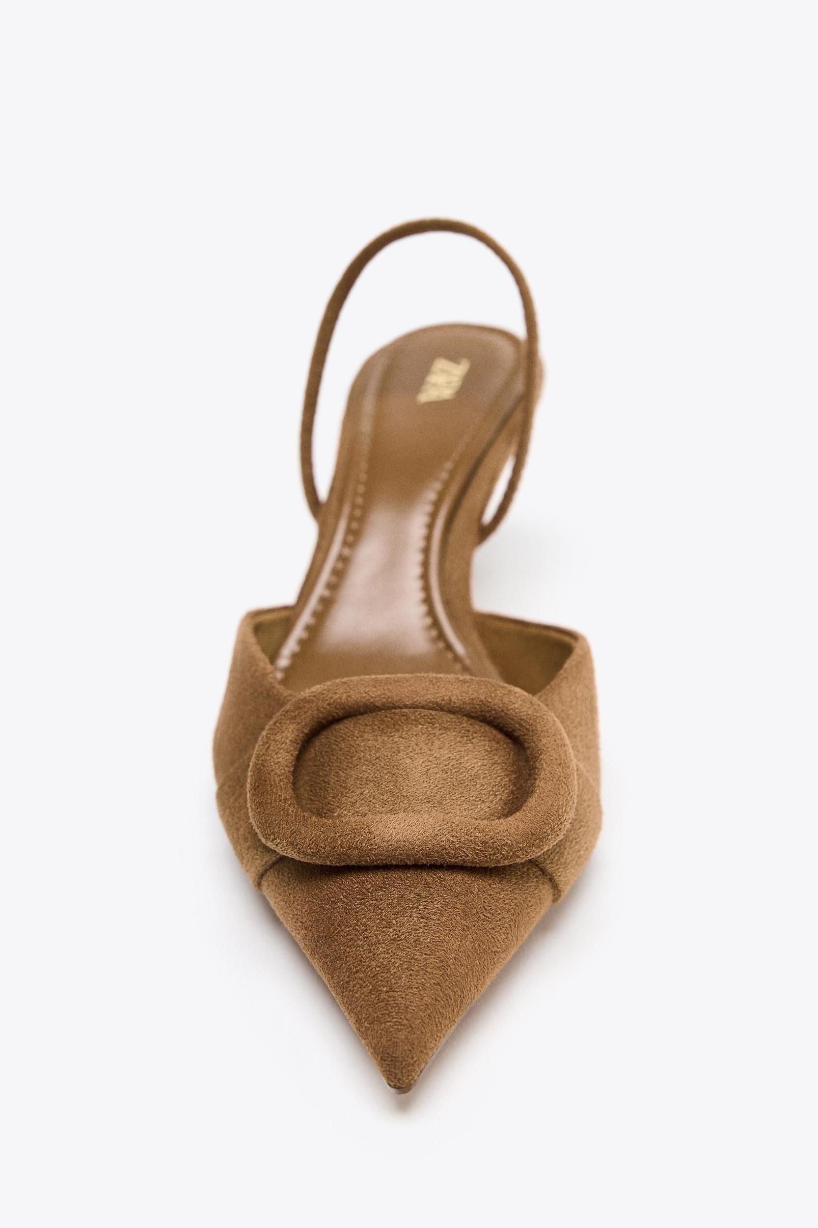 SLINGBACK APPLIQUÉ HEELS Product Image