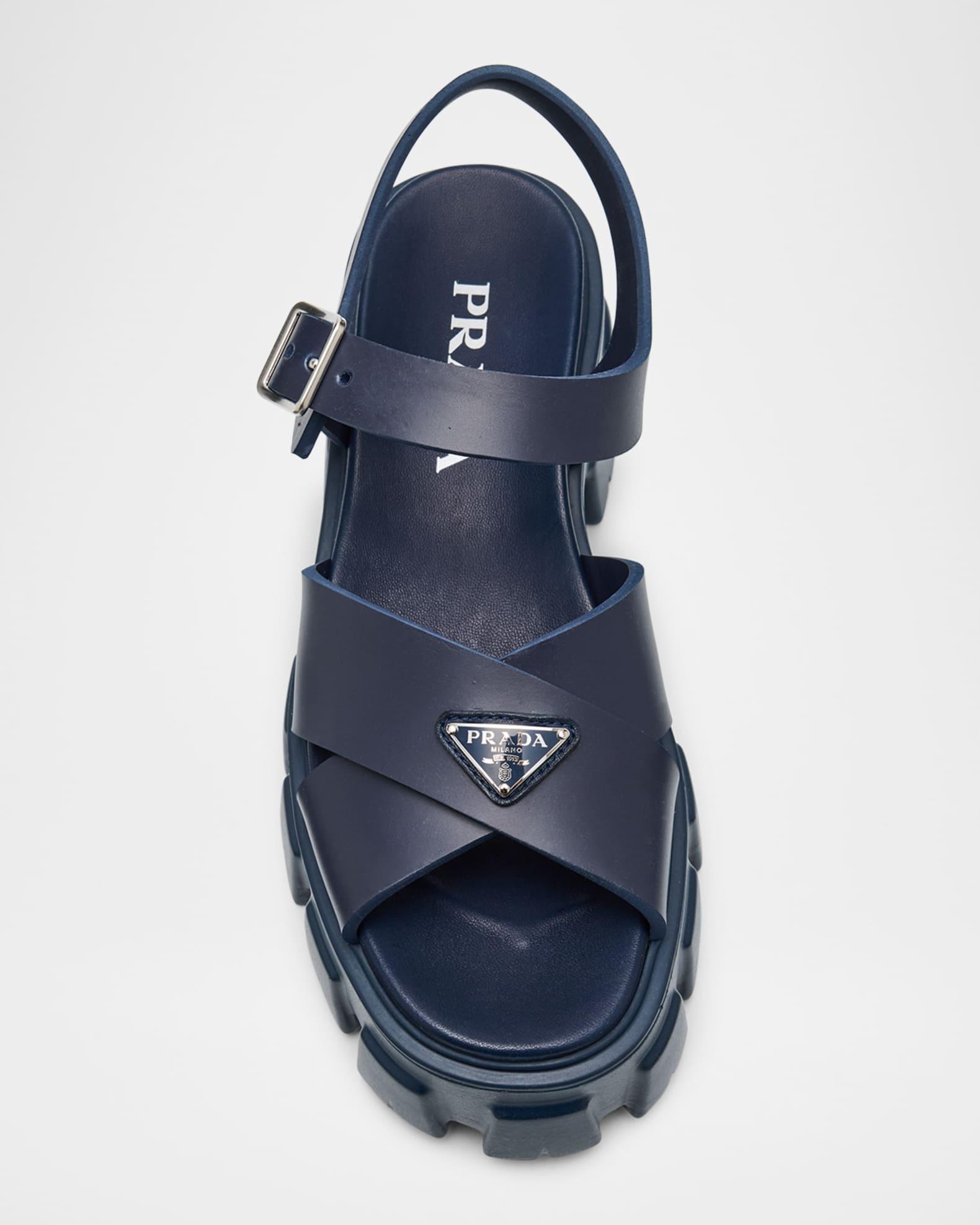 Monolith Crisscross Ankle-Strap Chunky Sandals Product Image