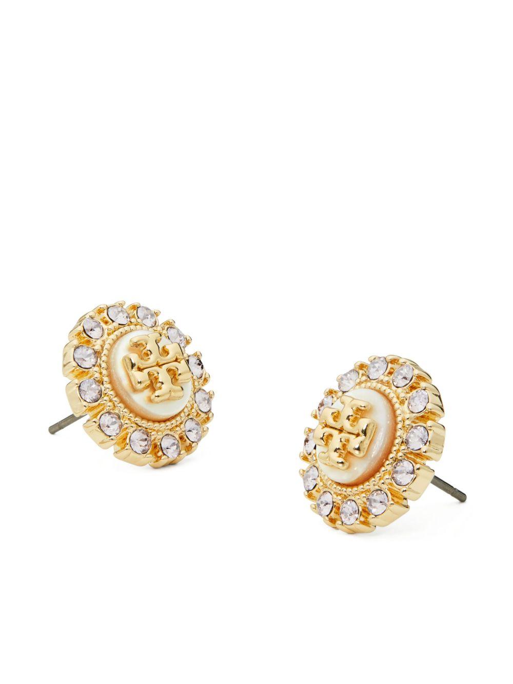 Kira crystal-embellishment stud earrings Product Image