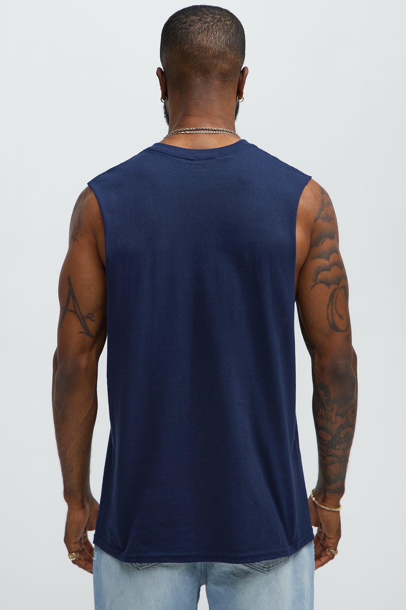 Summer League NYC Muscle Tee - Navy Male Product Image