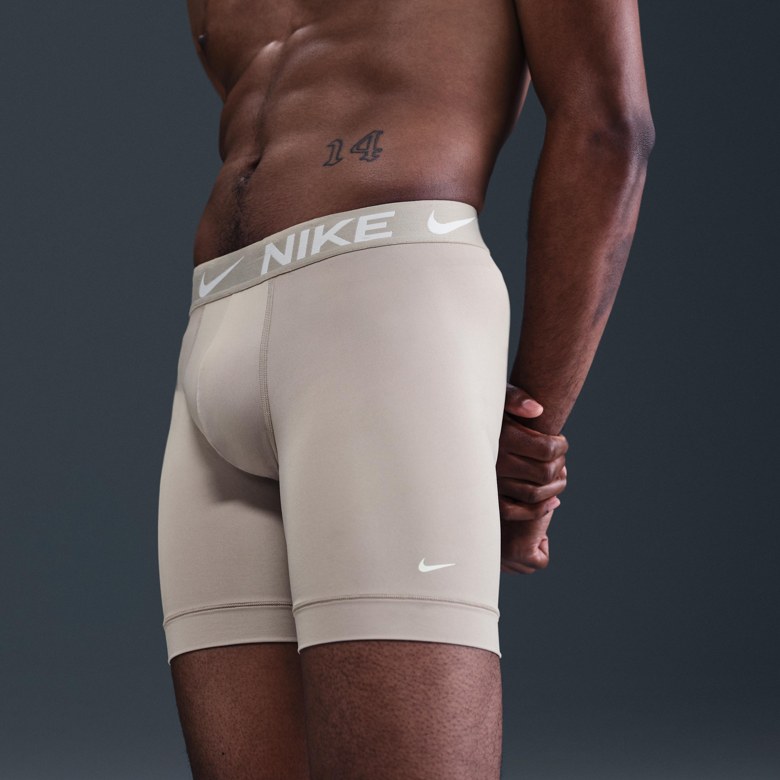 Nike Mens Dri-FIT Essential Micro Long Boxer Briefs (3-Pack) | KE1158-032 Product Image