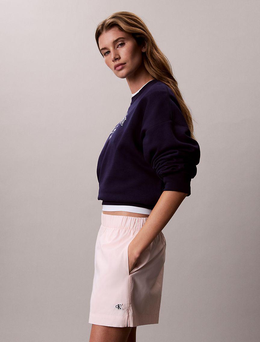 Cotton Poplin Pull-On Shorts Product Image