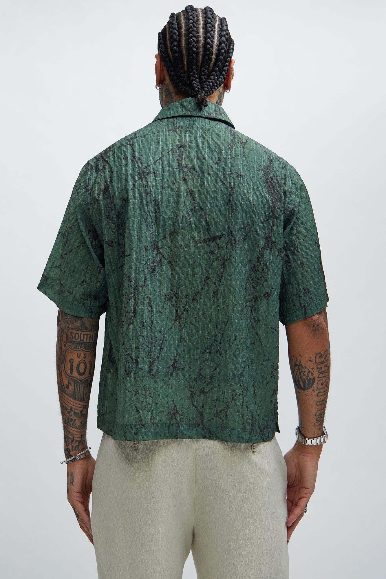 Bayou Textured Shirt - Olive Product Image
