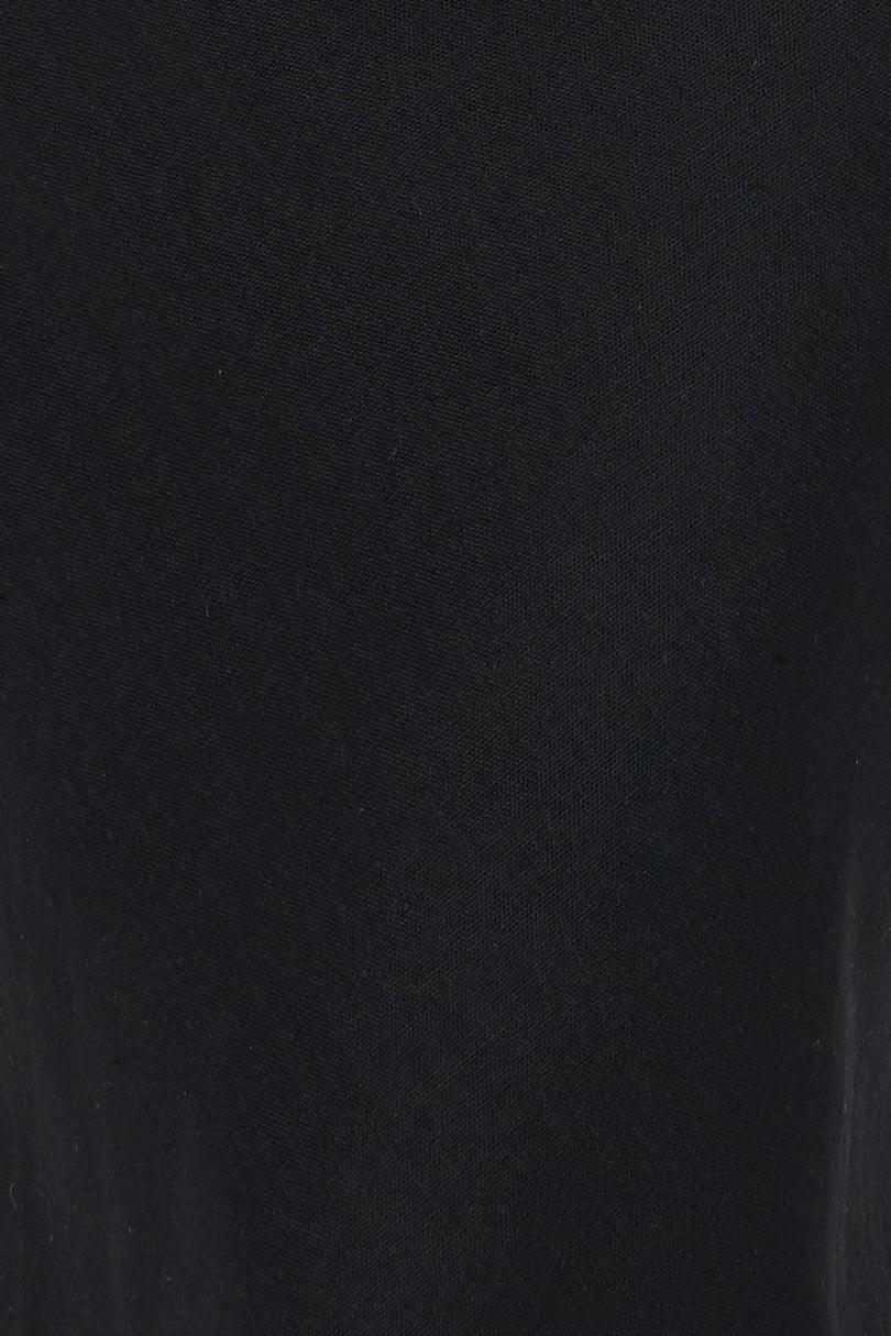 Days In Linen Blend Top Black Product Image