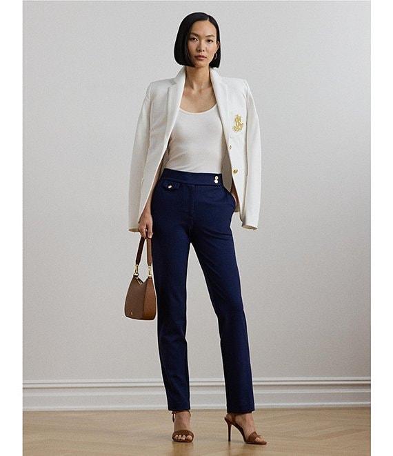 Lauren Ralph Lauren Stretch Ponte High-Rise Tapered Pants Product Image
