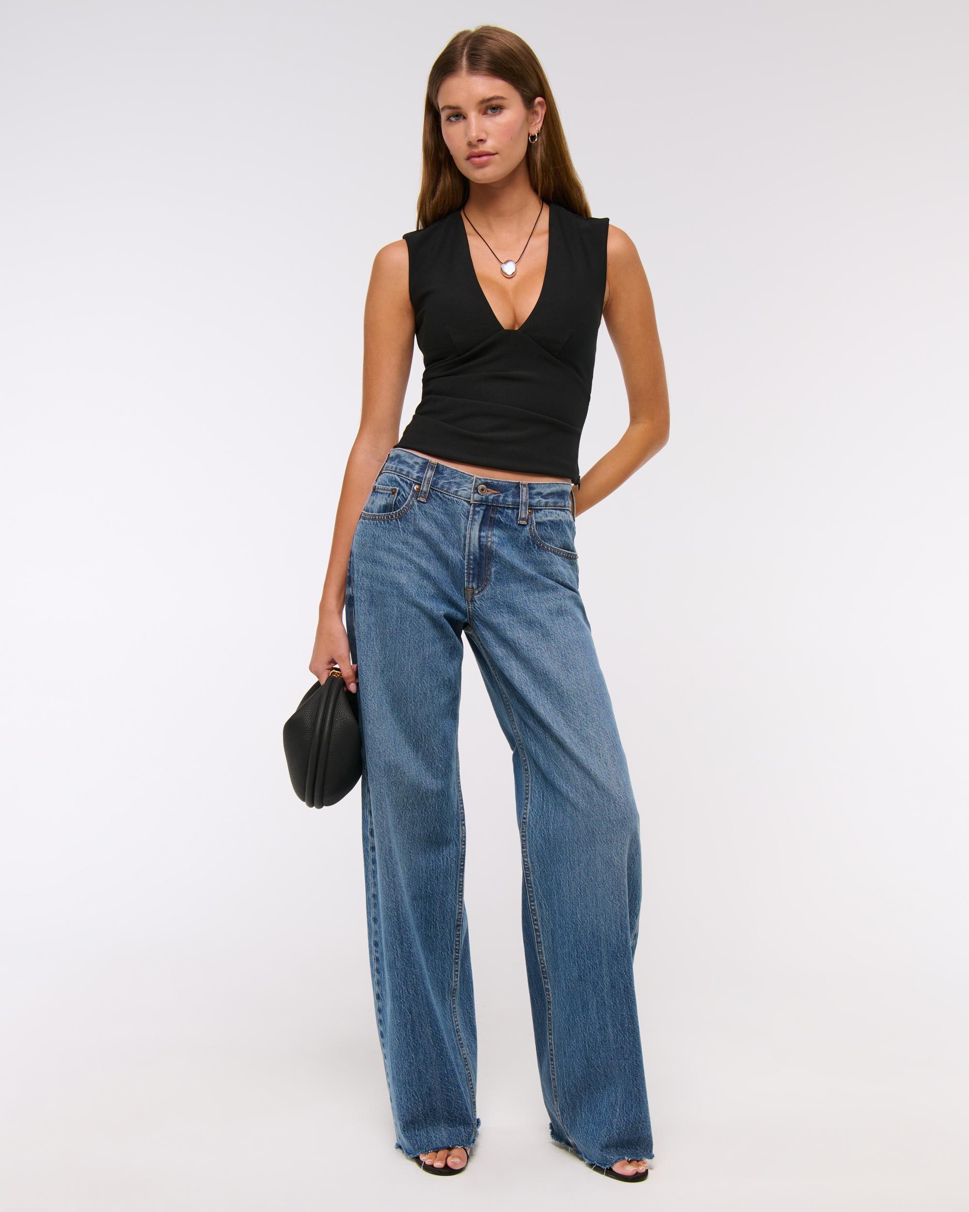 Bra-Free Plunge Ruched Top Product Image