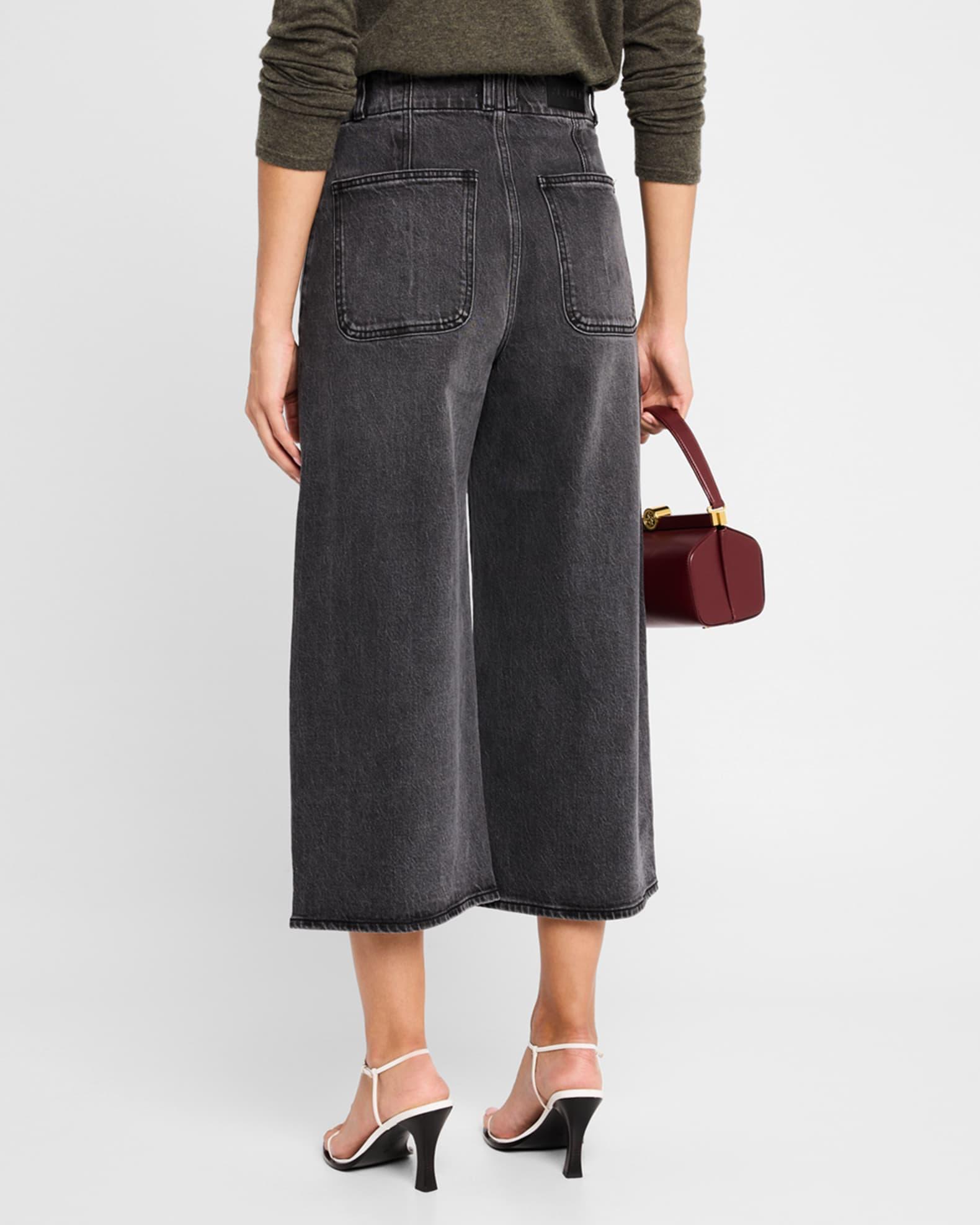 Scarlett High-Rise Ultra Wide-Leg Crop Jeans Product Image