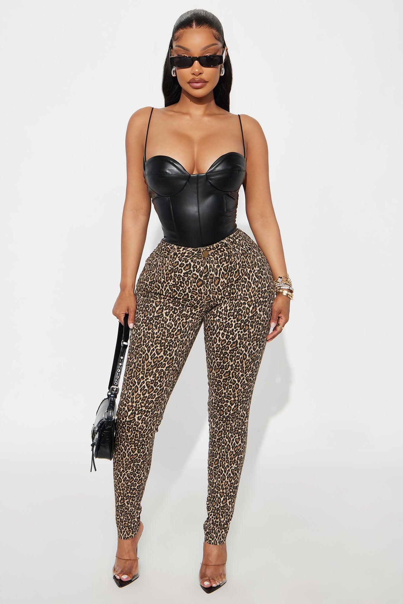 Lovers Rock Faux Leather Bodysuit - Black Female Product Image