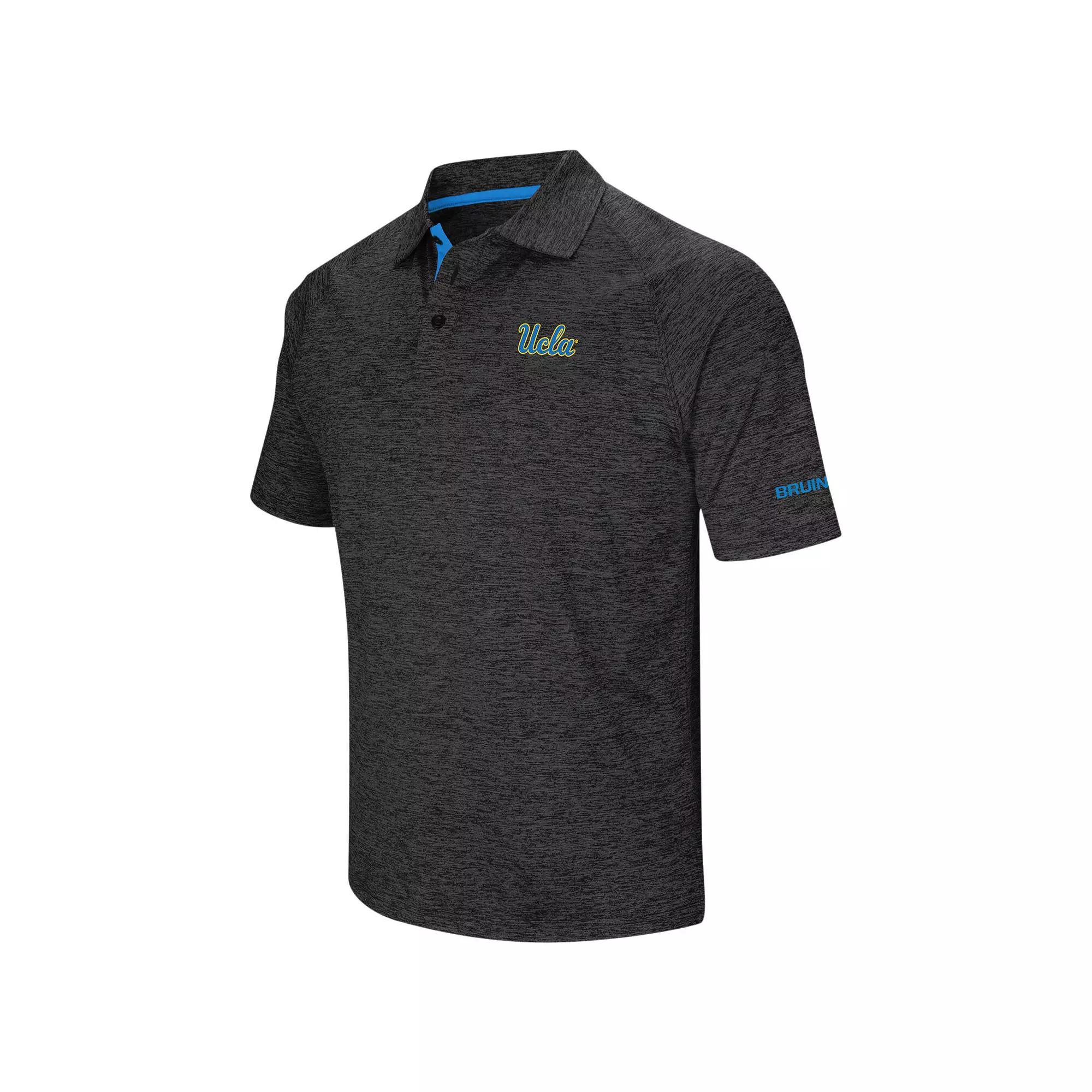Men's Colosseum Black UCLA Bruins Big & Tall Down Swing Polo,  Product Image