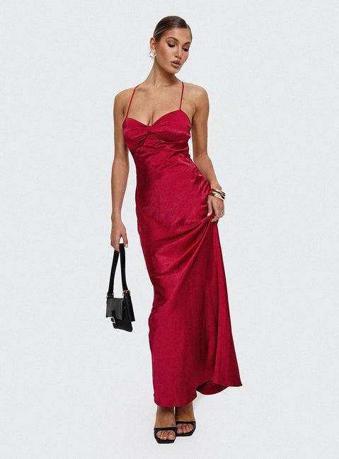 Kristelle Maxi Dress Red Product Image