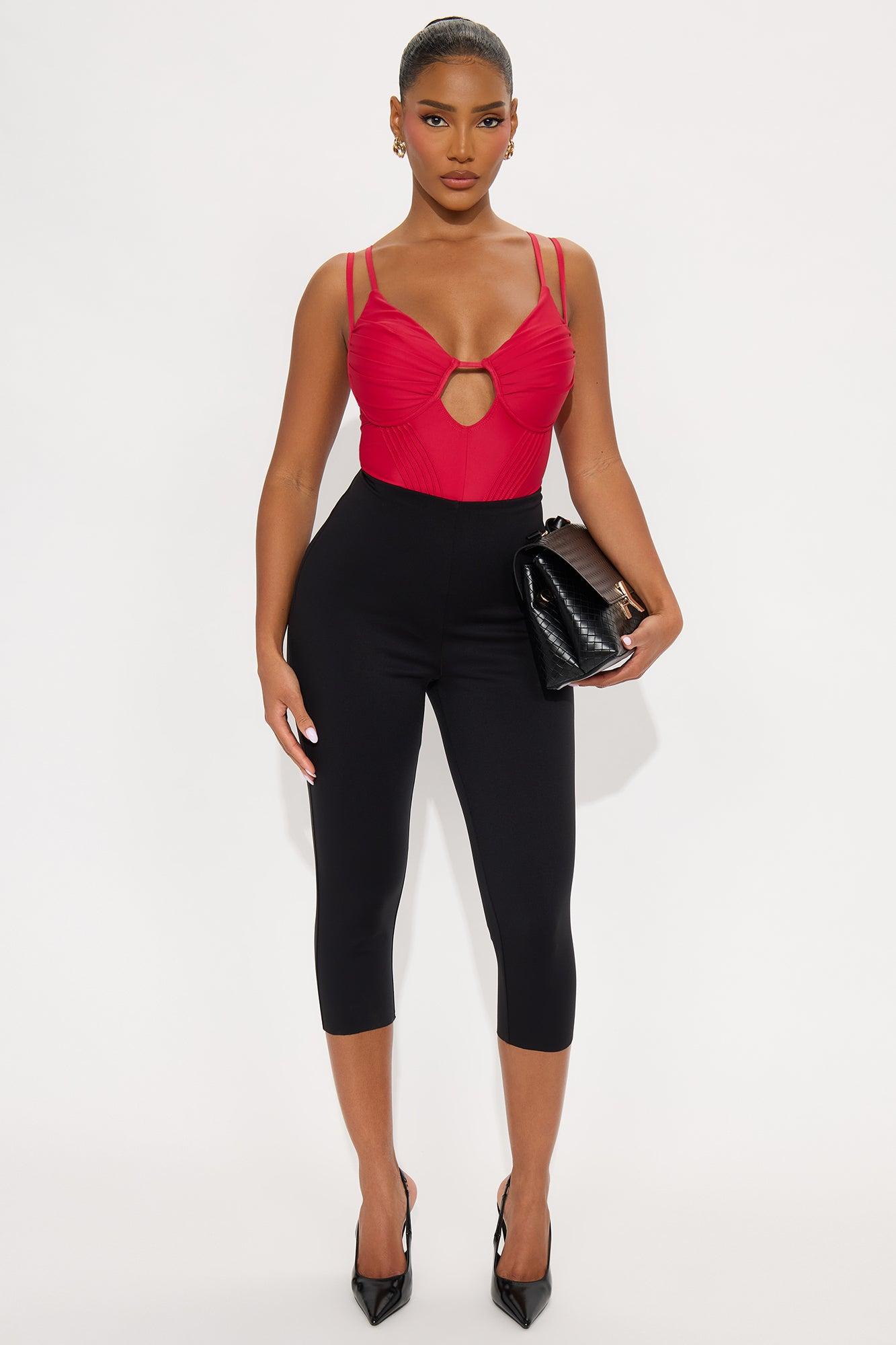 Signature Class Corset Bodysuit - Red Female Product Image