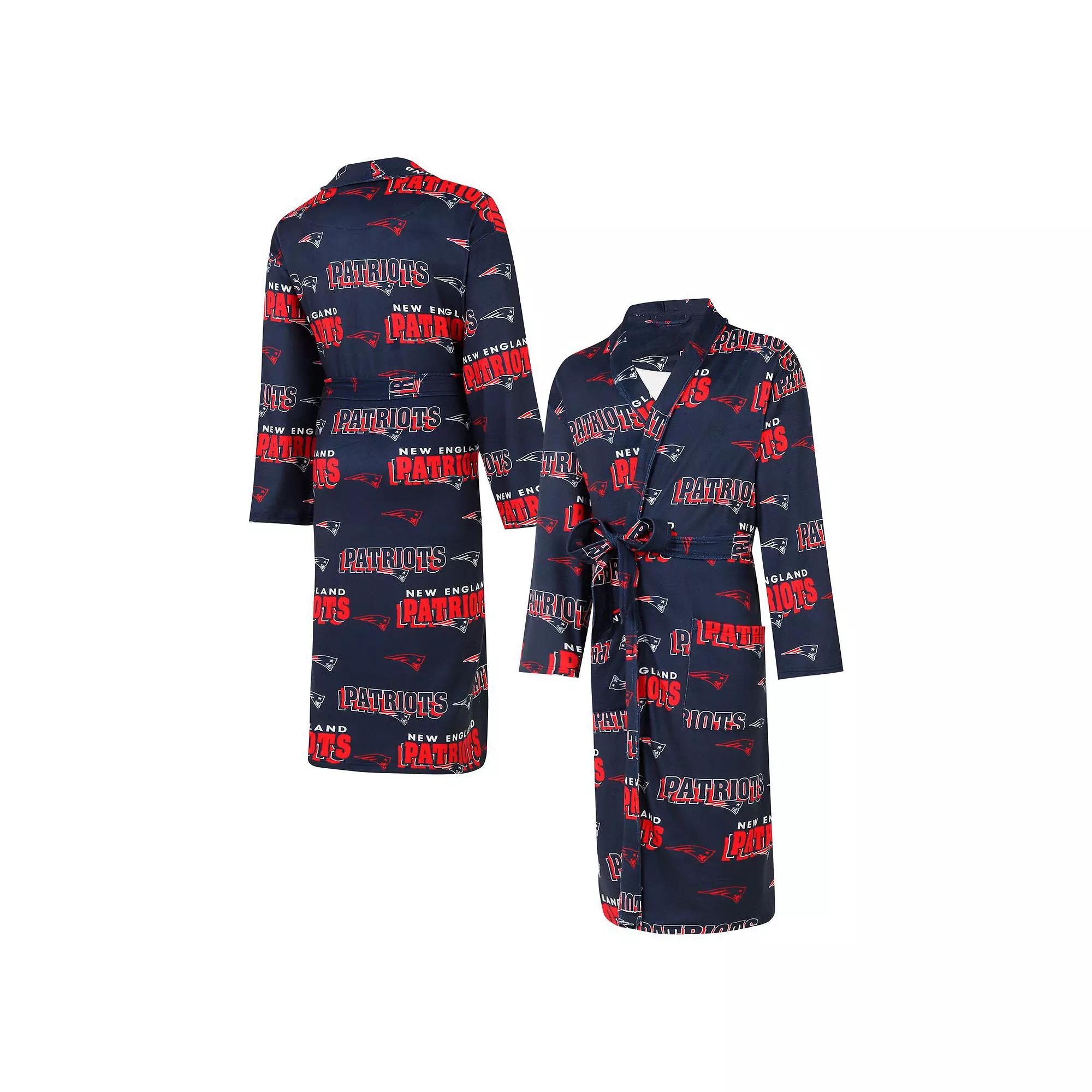 Men's Concepts Sport New England Patriots Roadway Bathrobe, Blue Product Image