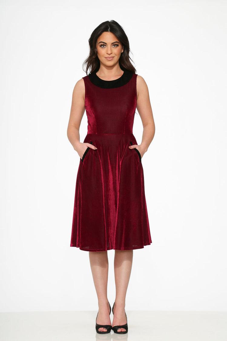 Purple Kurtroy with Black Collor Swing Dress Product Image