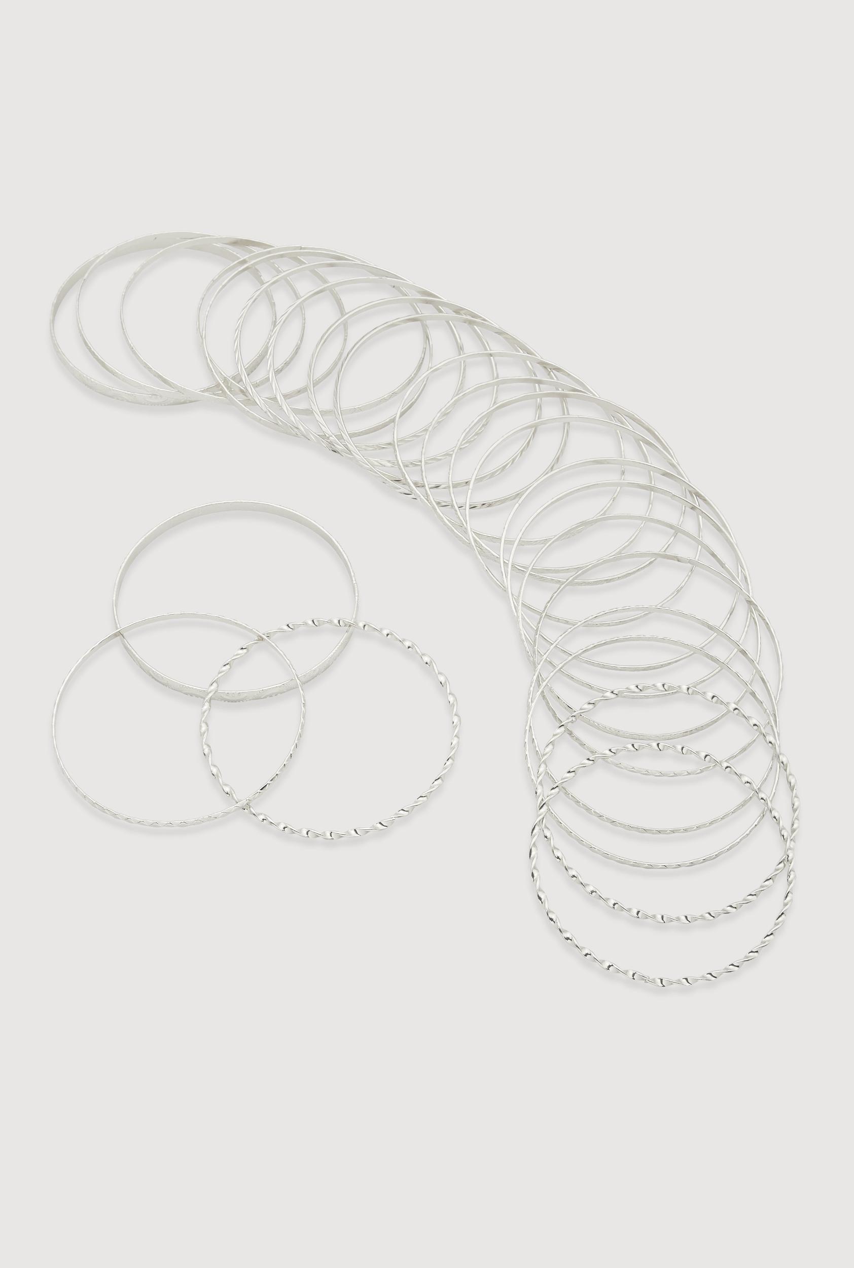 Metallic Hoop Earrings Set of 6 Male Product Image