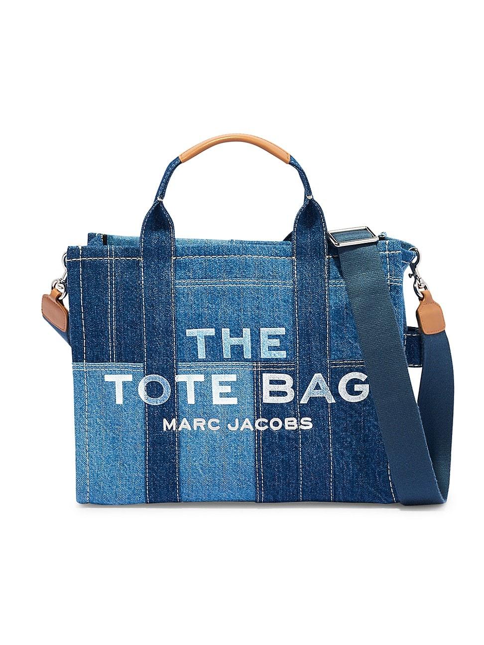 Womens The Denim Small Tote Bag Product Image