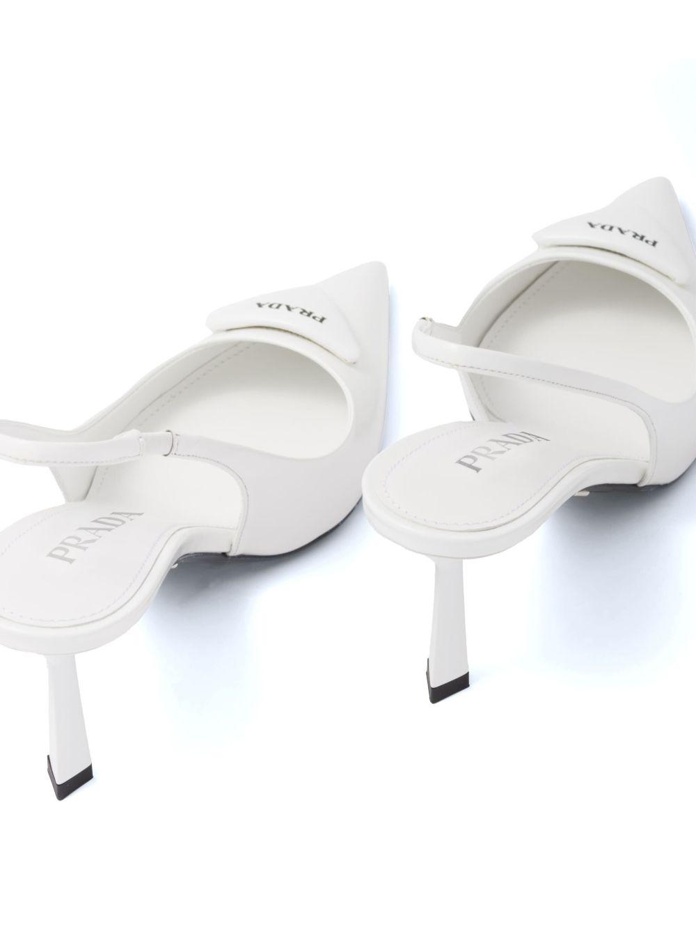 75mm leather slingback pumps Product Image