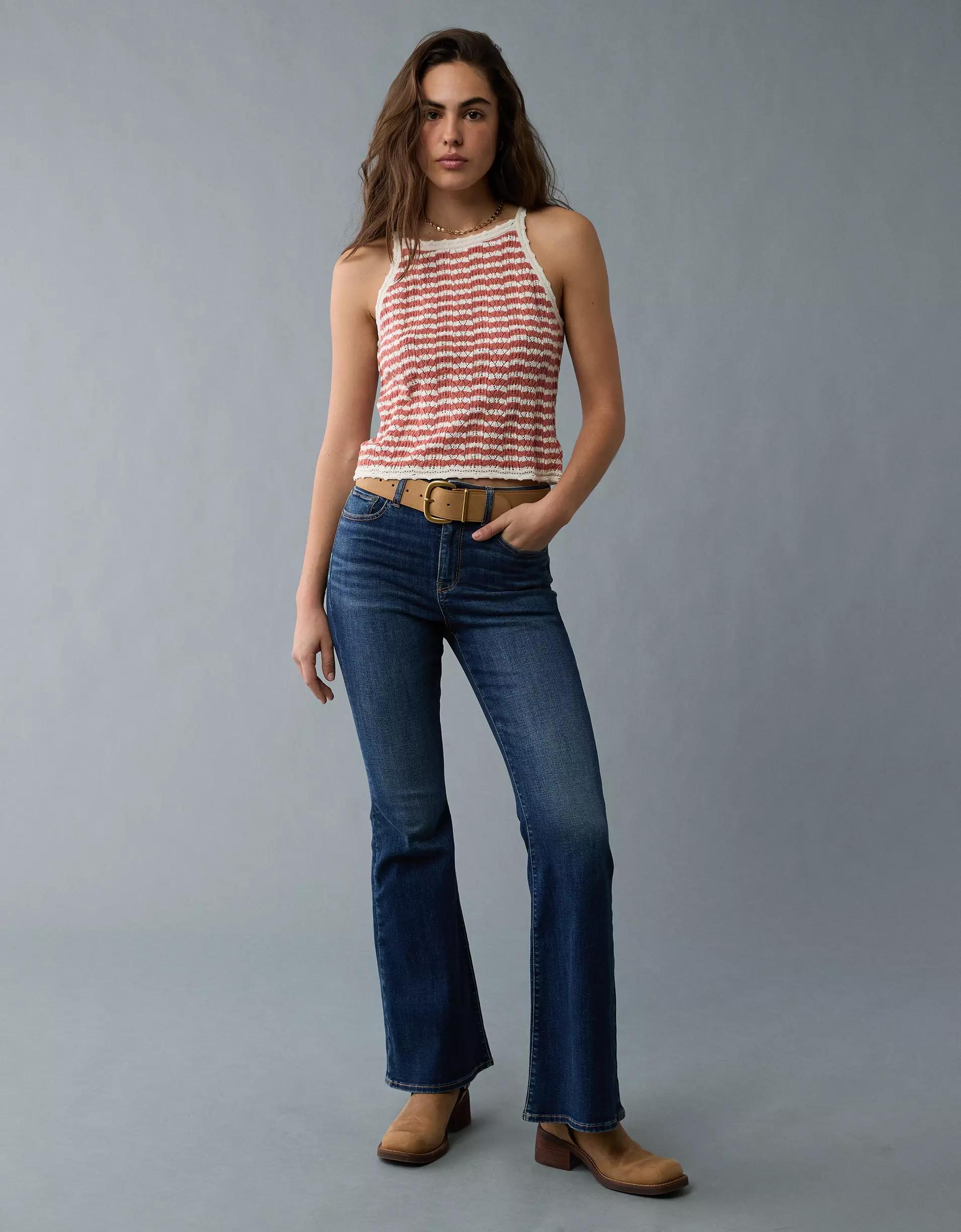 AE High Neck Crochet Tank Top Product Image