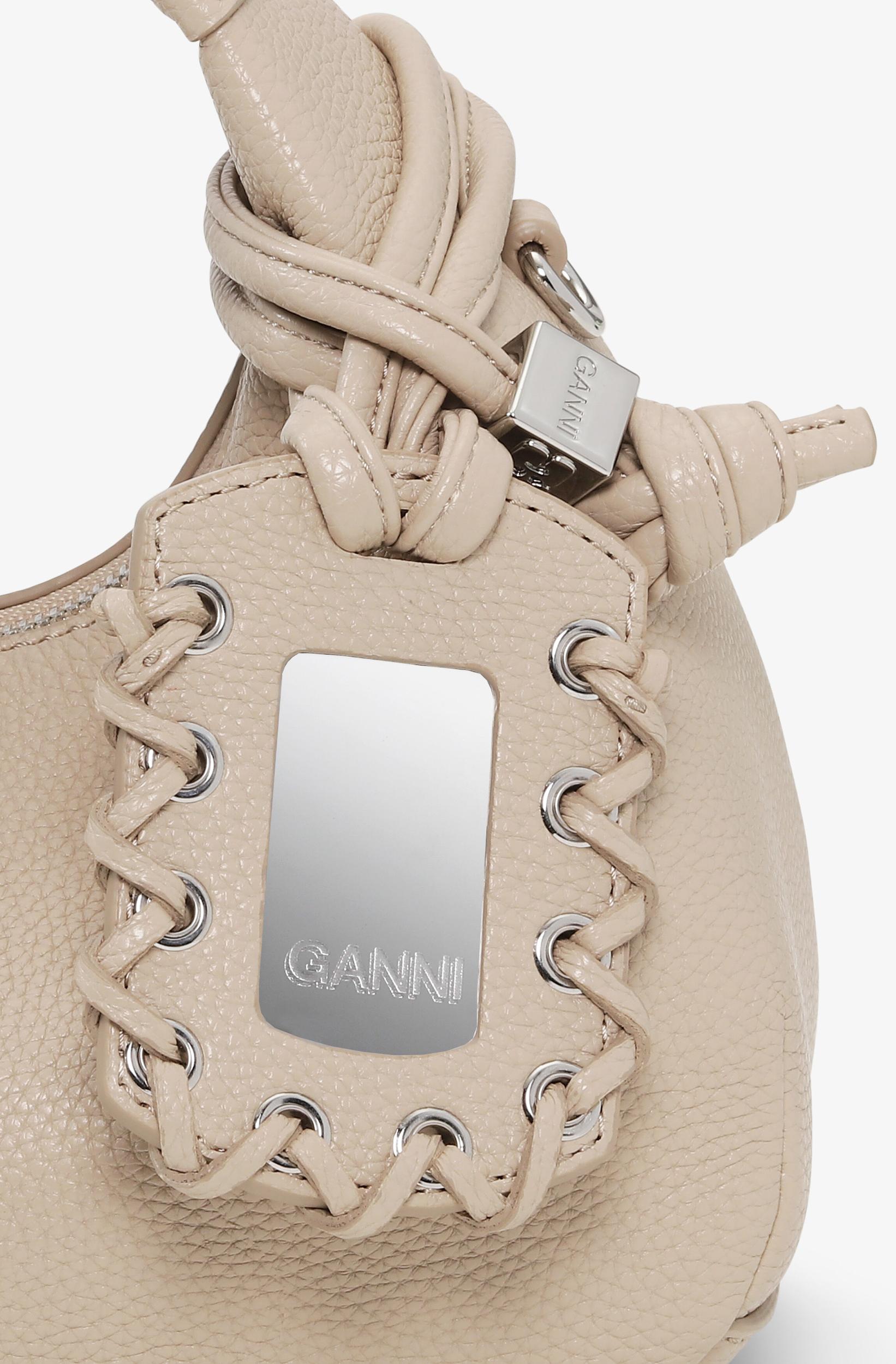 Light Grey Mini Hobo Bag Product Image