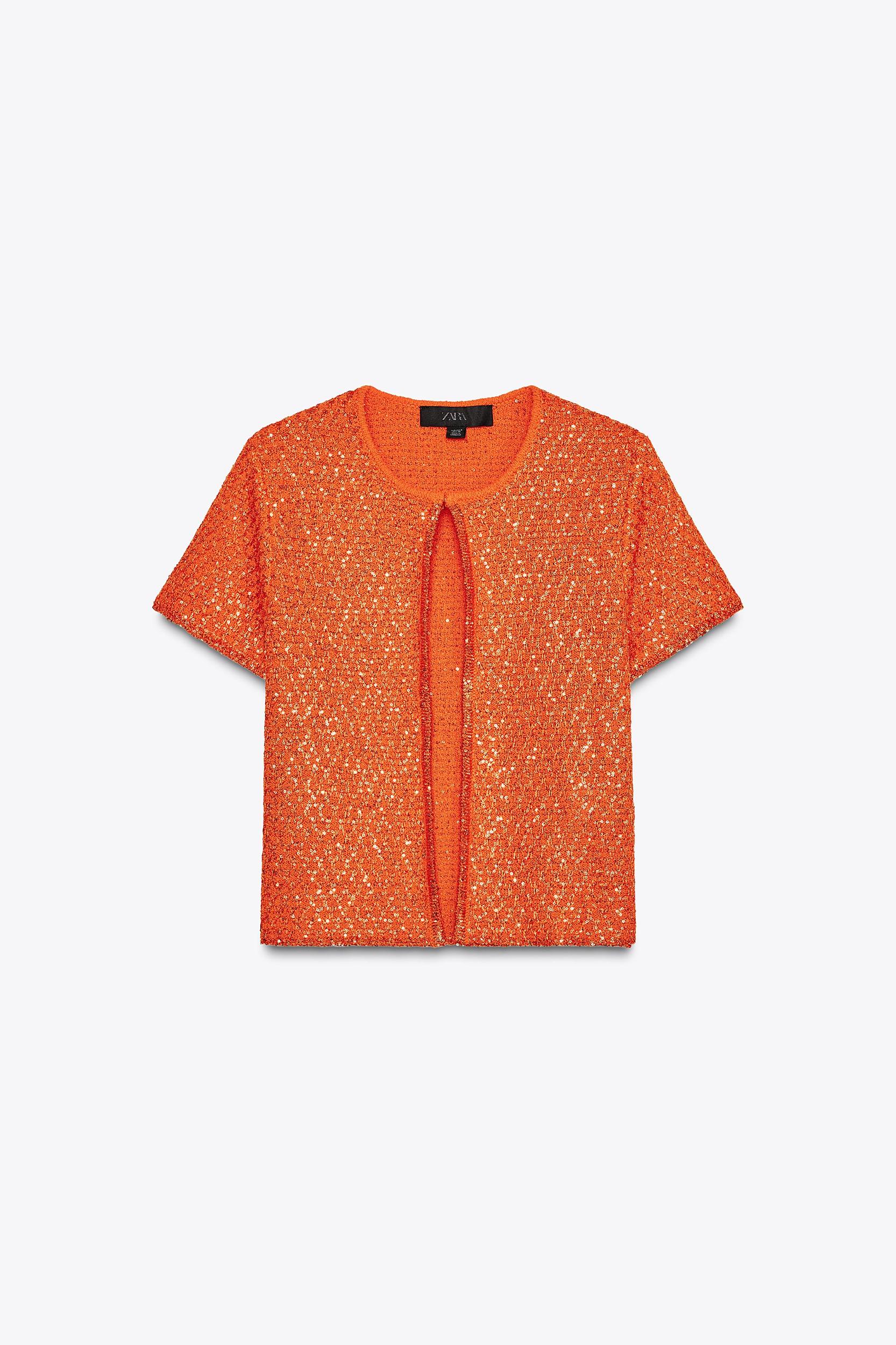 SEQUIN KNIT TOP Product Image